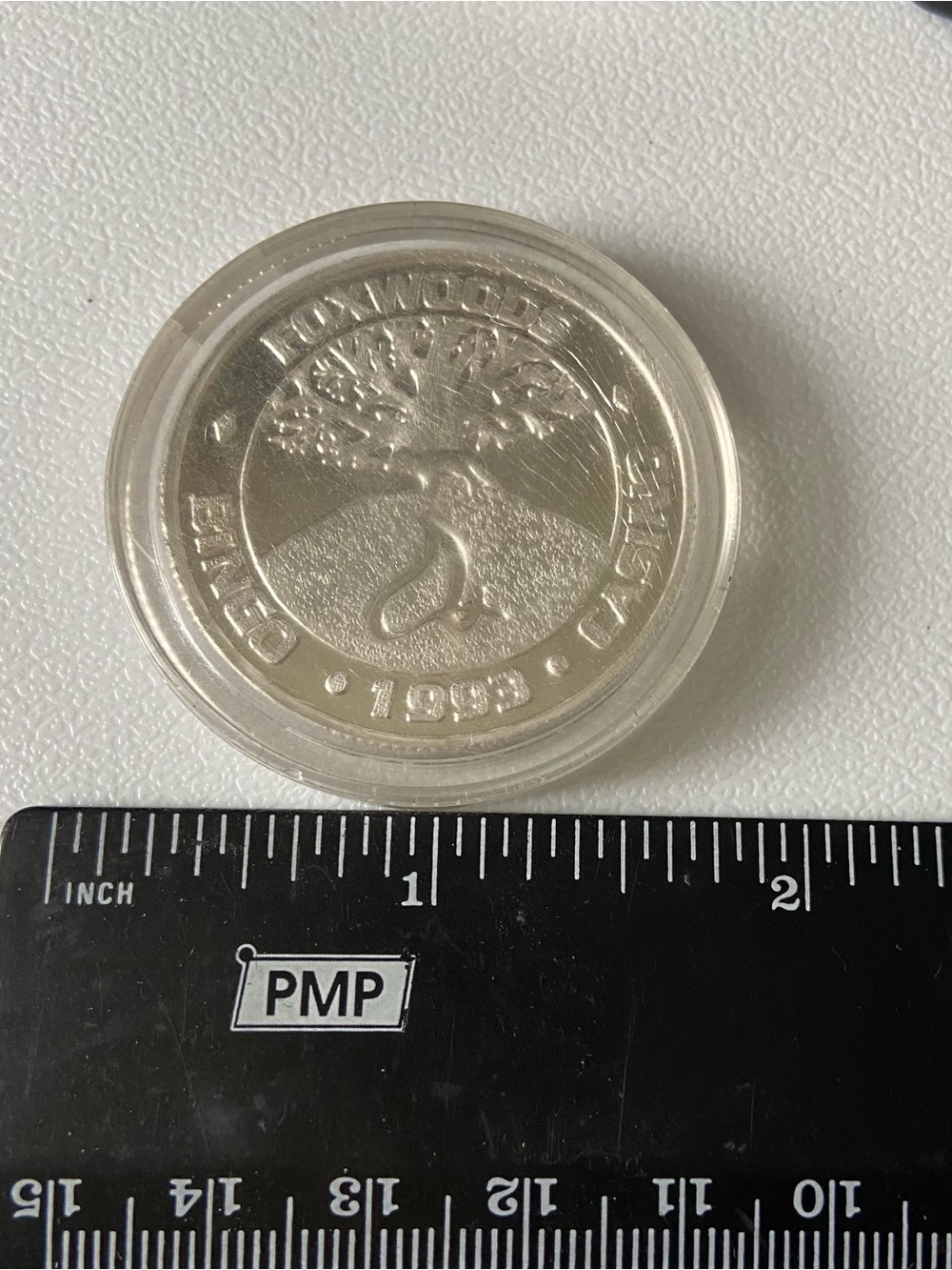 1993 Foxwoods wildlife series Bingo/ Casino Buffalo .999 Silver Coin